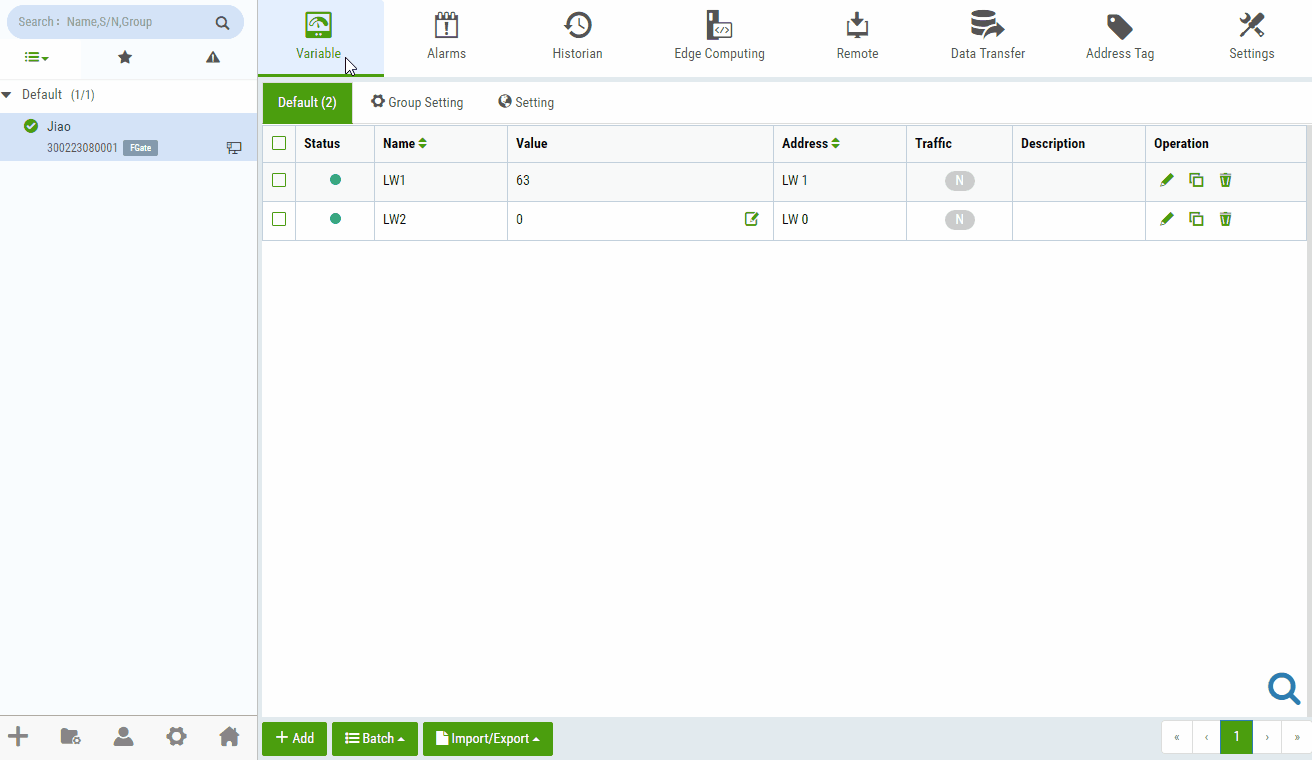 Login Interface